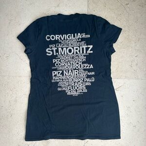 Limited edition James Perse Switzerland Black V neck tee shirt